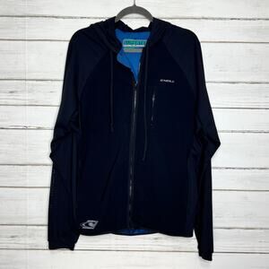 O’Neill Supertech Full Zip Packable Jacket Black Size Medium